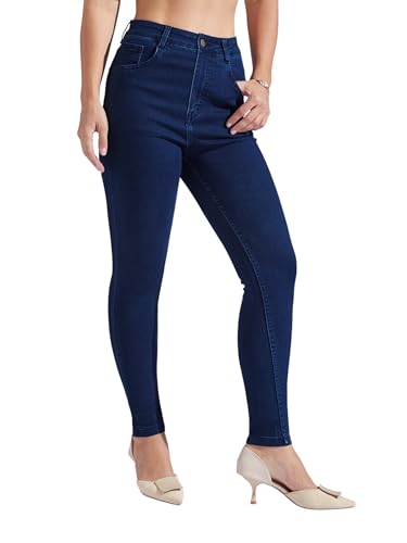 Image of Miss Chase Women's Skinny High Rise Cropped Stretchable Denim Jeans
