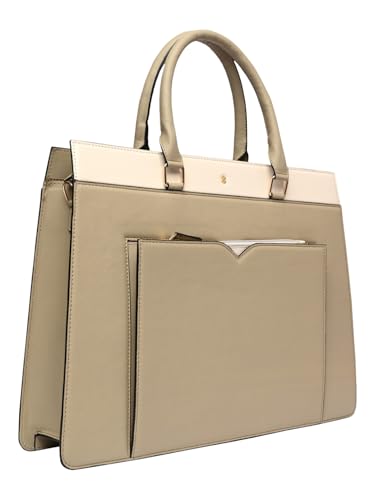 Image of HORRA 13 Inch Laptop Bag For Women Office use with Padded Laptop Compartment and Extra Pouch | Laptop Tote Handbag for Work| For College| Vegan Leather Handbag | Daily & Travel Use