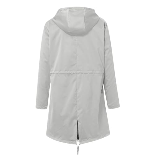 OIOLOYJM Yellow Rain Jacket Womens Waterproof with Hood Light Weight Jackets for Women Casual Fall Winter Plus Size Raincoat