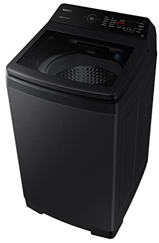 Image of Samsung 8 Kg 5 star Fully Automatic Top Load Washing Machine (WA80BG4545BVTL,Black Caviar)