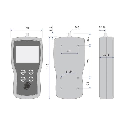 Medidor digital de fuerza de tracción y compresión EFG50 miniatura 3