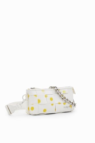 Sac à bandoulière jaune Desigual Dortmund New Splatter grand format tendance