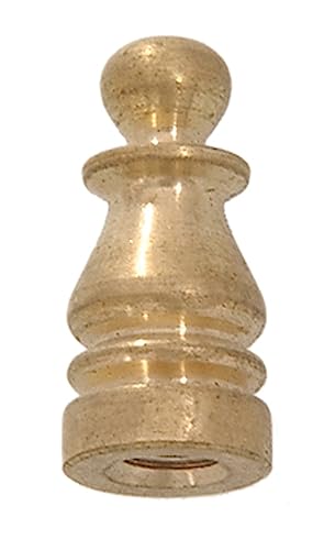 Image of B&P Lamp 1 inch Brass Finial, 1 /4-27-F, Unfinished