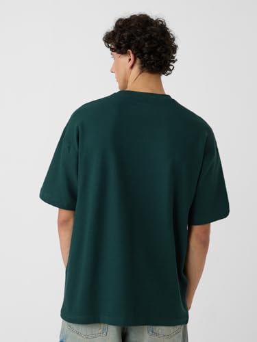 T-shirt Tom & Jerry anti-déformation en coton vert oversize