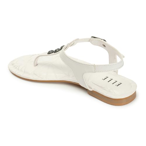 Image of ELLE womens Fashionable Backstrap Comfortable Flats for Daily Use I Work Use I Casual Use I Party Use I El-js-wn-33 Flat Sandal