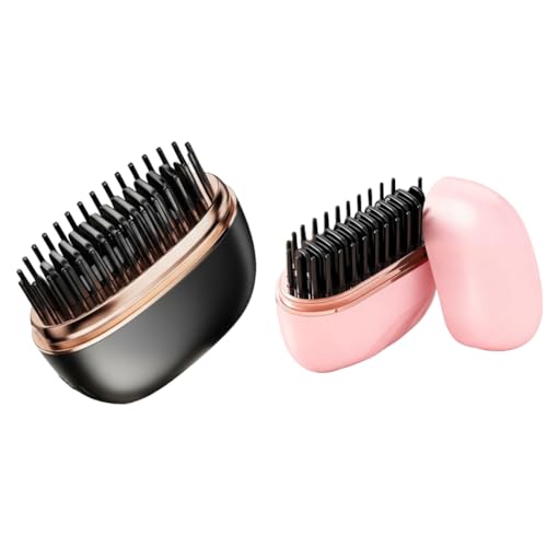 Brosse à lisser sans fil avec batterie rechargeable et réglages thermiques pour femme