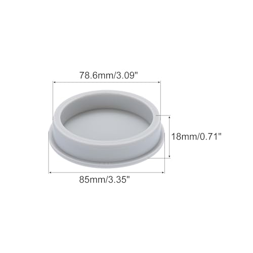 Image of MECCANIXITY High Temp Silicone Plug Mount Dia 78.6mm /3.09 Inch T Shaped Rubber Stopper Hole Plugs for Powder Coating Plating Waterproof Sealing Plugs Grey Pack of 1(OD 85mm /3.35 Inch), Gray