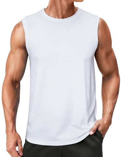 Wayleb Camiseta de Tirantes Hombre – Camiseta Sin Mangas Deportiva para Gimnasio, Running, Fitness y Musculación, Tejido Transpirable de Secado Rápido