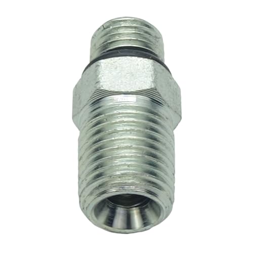 Image of 1 Piece 1 /4 inch Male ORB O-Ring Boss x 1 /4 inch Male Pipe Adapter Steel Hydraulic Fitting