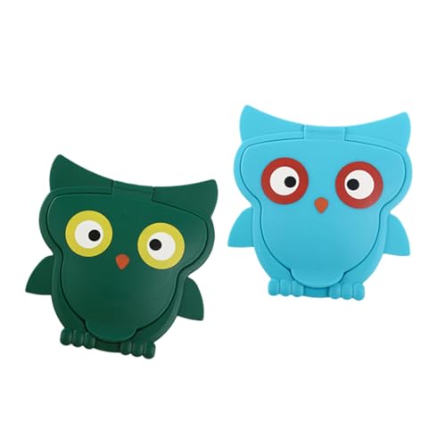 Didiseaon 2 piezas para Toallitas Húmedas Reutilizables Protectoras Impermeables con Diseño de Búho para Bebés Cubiertas Portátiles para Toallitas y Húmedas Casa y Oficina