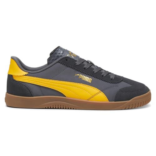 PUMA Mens Club 5V5 Lux Og Lace Up Sneakers Shoes Casual - Grey, Yellow
