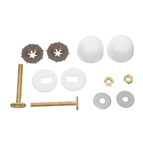 Opiniones de Tazas para inodoro los preferidos por los clientes. 45 UKCOCO Juego de 2 Pernos de Anclaje para Inodoro y Tapas Metálicas con Arandelas, Kit para Fijar Taza al Suelo, Resistente a Humedad, Accesorios para Baño y Reparación de