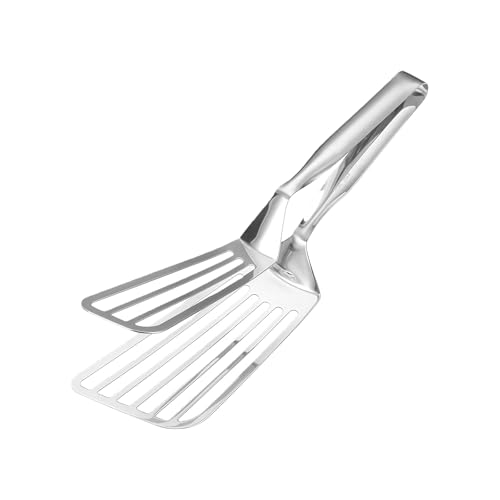 Espátula grande de acero 304, pinzas para alimentos, abrazadera para carne, pan, hamburguesa, clip para cocina, cocinar a la parrilla y servir, abrazadera grande para alimentos para pescado