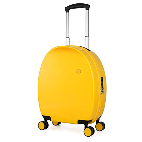 WANWEN Valise Travel Trolley Case 5 Cities Cabin Approved Trolley Bag, Bleu (Color : Yellow, Size : 17.5cm) Little Surprise