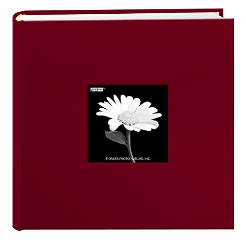 Fabric Frame Cover Photo Album 200 Pockets Hold 4x6 Photos, Champion Burgundy #1