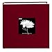 Fabric Frame Cover Photo Album 200 Pockets Hold 4x6 Photos, Champion Burgundy