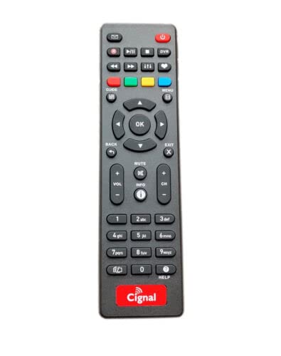 Replacement Remote Control Work for TV/Audio/Projector Cignal for GUA-SC1TMO20 GIE-SC1TAL20 Changhong Silver