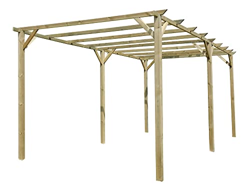 Gazebo Ampio e Resistente: Con dimensioni generose di 6x3 metri e un'altezza di 2,2 metri, questo gazebo è ideale per creare uno spazio all'aperto accogliente e funzionale, perfetto per eventi, riunioni e relax.