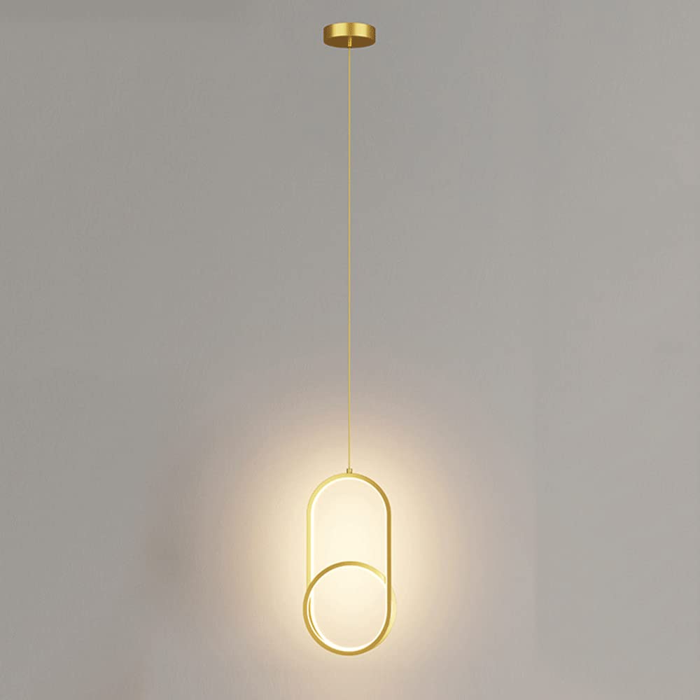 Luces colgantes de metal para mesita de noche en dormitorios modernos