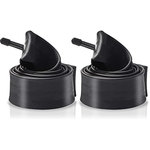 Abnaok Bike Inner Tubes, 2 Pack 20"x 1.75/2.125 Mountain Bike Inner Tubes with 32mm Schrader Valve (Car Type Valve) Cover
