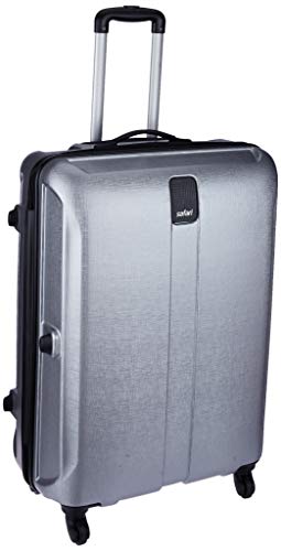 Image of Safari Large Thorium Stubble 77 Cms Polycarbonate Silver Check-In 4 wheels Hard Suitcase