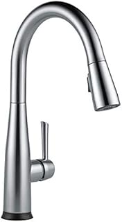 Delta Faucet Essa Touch Kitchen Faucet Arctic Stainless, Kitchen Faucets with Pull Down Sprayer, Kitchen Sink Faucet, Touch Faucet for Kitchen Sink, Touch2O Technology, Arctic Stainless 9113T-AR-DST