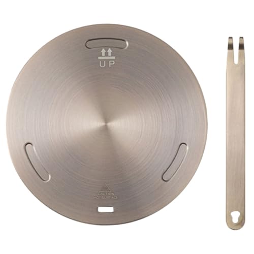 Luxshiny Difusor de Calor para Cocina de Inducción y Gas, Placa Adaptadora de Acero Inoxidable 20 Cm, Protector de Estufa Resistente Diseño Compacto para Cocinas Eléctricas y