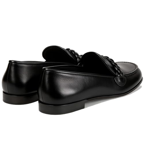 Image of MOOMMO Women Comfortable Suede Loafer Flats Round Closed Toe Slip On Penny Loafers Knitted Strap Oxford Loafer Shoes for Office Ladies Work Daily Casual Club Driver Flats Spring Elegant 4-11 M US