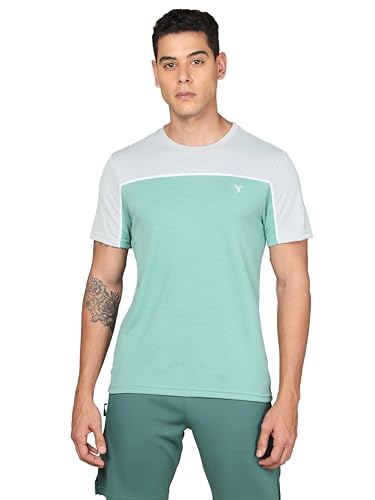 Image of TECHNOSPORT Men's Polyester Slim Fit Active T-Shirt - (MTP706 P) Pack of 1