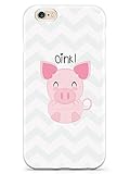 Inspired Cases - 3D Textured iPhone 6/6s Case - Rubber Bumper Cover - Protective Phone Case for Apple iPhone 6/6s - Oink! - Pig Chevron