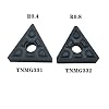 10PCS Triangle 60 TNMG431 TNMG432 Carbide Turning Inserts TNMG Insert Indexable Turning Insert External Insert for MTJNR/L Lathe Turning Tool Holder (TNMG331)