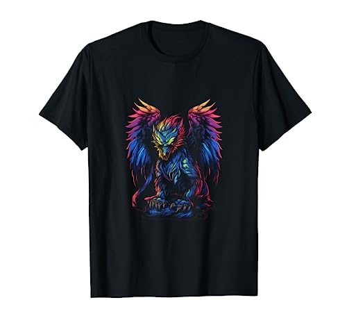 Gótico Griffin Goth Dark Fantasy Soft Grunge Estética Camiseta