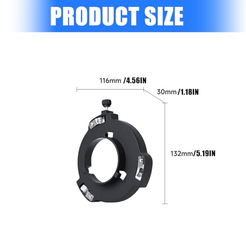 Image of MB01 Photography Lighting Adapter Diffuser Connection Metal Mount for LED Video Light Photography Equipment LED Camera Light