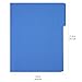 Amazon Basics File Folders, Letter Size, Heavyweight 1/3-Cut Tab Assorted Colors, 50-Pack