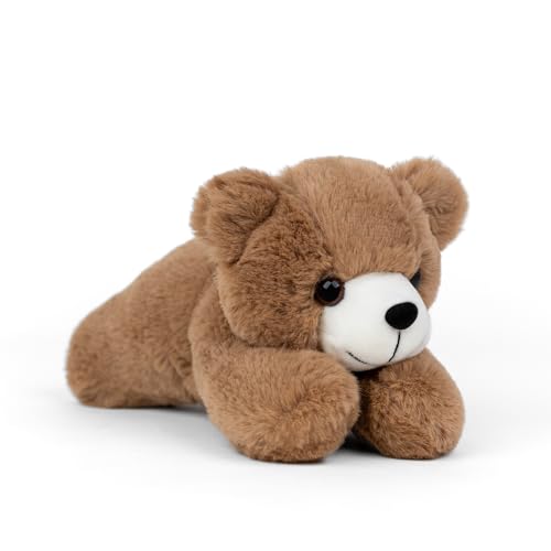 Image of Mirada Floppy Brown Bear Soft Toy - 21cm | Adorable Plush Stuffed Animal for Kids, Boys & Girls | Super Soft & Huggable Teddy Bear Room Decor Toy