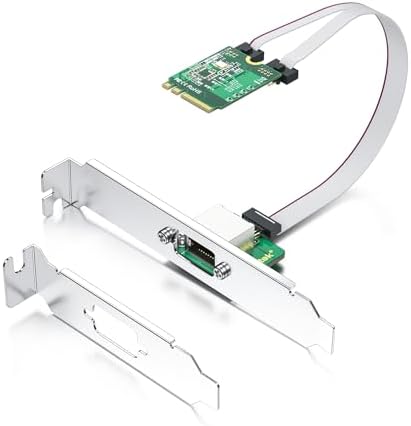 M.2 A+E Key 2.5G Gigabit Ethernet Network Card, 30-cm Cable Length