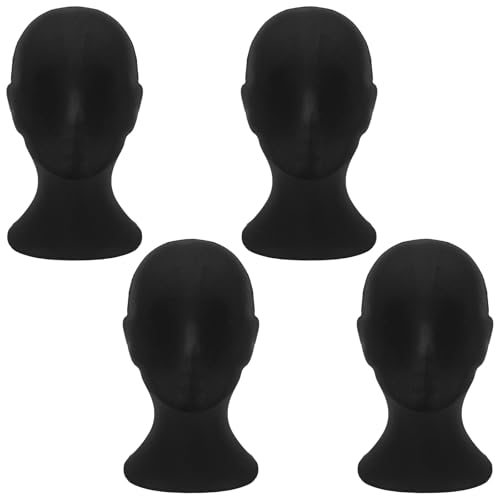 Gjinxi 4 máscaras de cara completa, 2. máscaras para Halloween, cosplay, capucha negra, para mascarada unisex