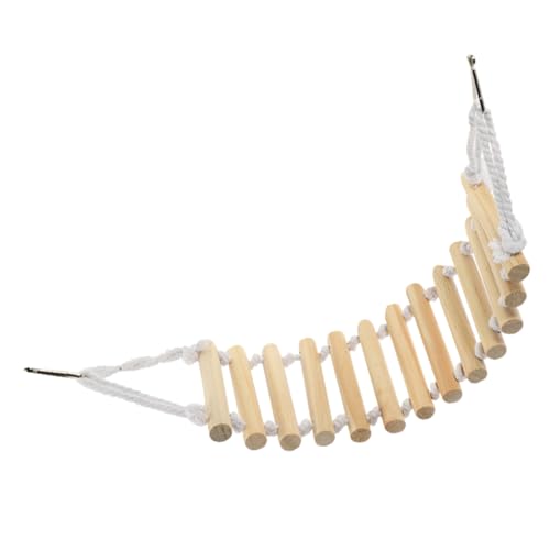 HAPINARY Wooden Reptile Ladder Decorative Hanging Bridge Safe for Chameleons Lizards and Turtles