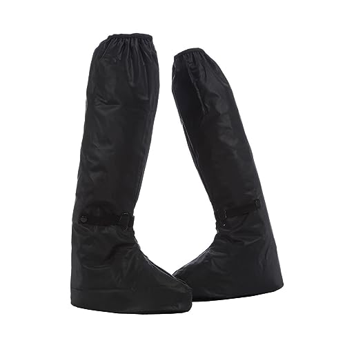 Cubrezapatos impermeables hasta la rodilla, resistentes al desgaste y antideslizantes, para ciclismo y actividades al aire libre miniatura 1