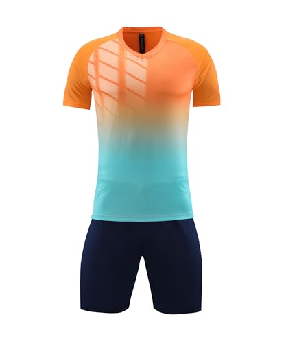 Image of M2C Kids Soccer Jersey Set Athletic Team Uniform Shirt and Shorts