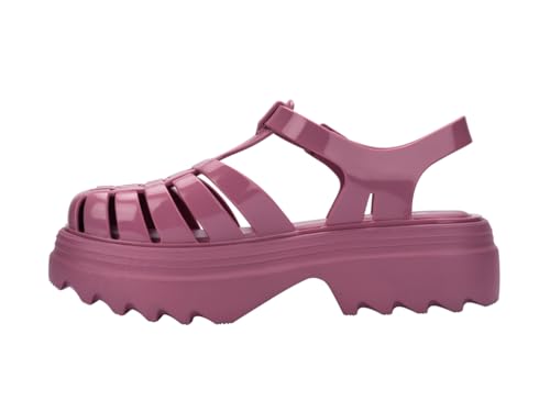 Image of Melissa Possession Platform II Jelly Sandals for Women - Classic Fisherman-Style Chunky Platform with Adjustable Ankle Strap, Lightweight EVA Sole, and Non-Slip Traction