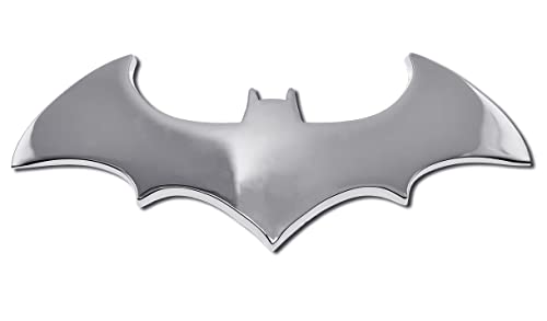 Image of Elektroplate Batman Bat Logo Superhero 3D Chrome Car Emblem