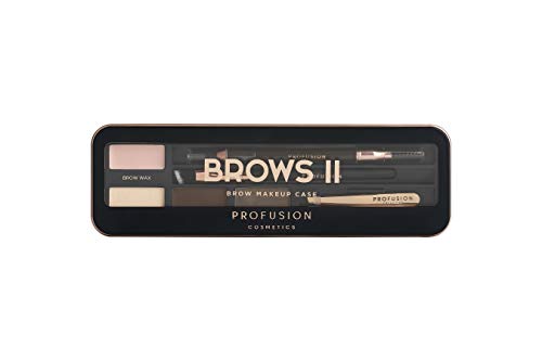 Profusion Cosmetics Eyebrow Pro Makeup Case Brows I Palette - Medium Dark