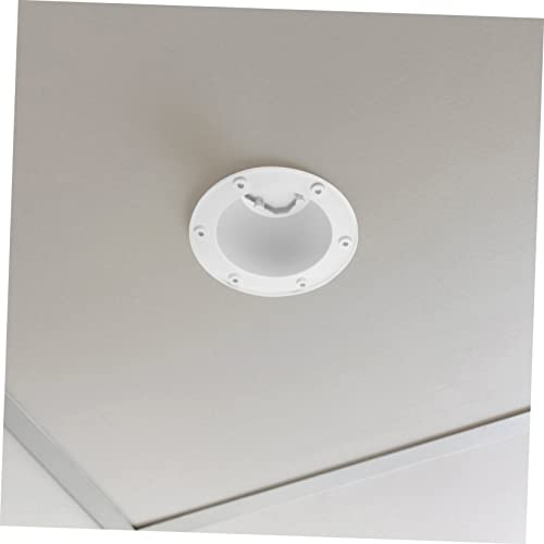 BESPORTBLE 2Pcs Tampa Do Duto Rv Redonda Capuz Branco Abs