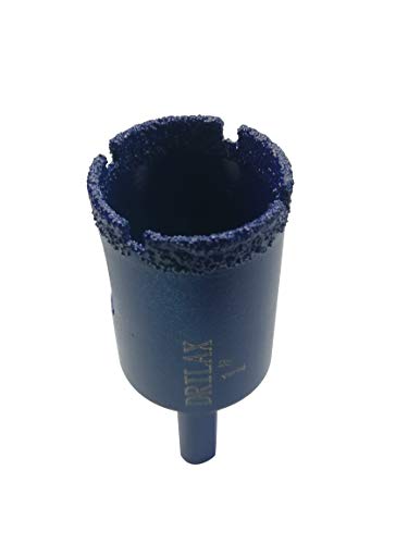image for Drilax 1 Inch Diamond Drill Bit Tile Hole Saw Ceramic Porcelain Quartz