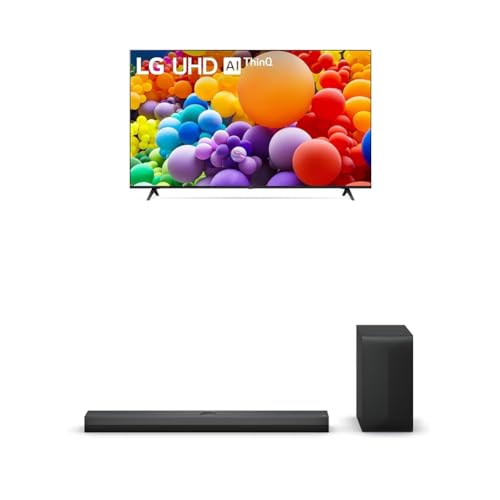 Image of LG 50-Inch Class UT75 Series LED Smart TV 4K Processor Flat Screen with Magic Remote AI-Powered with Alexa Built-in (50UT7570PUB, 2024),LG 3.1.1 ch. Sound Bar with Dolby Atmos