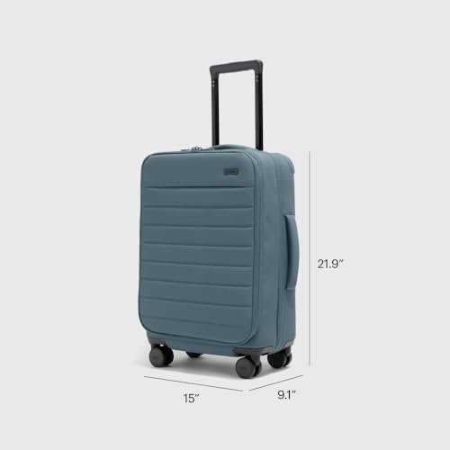 Away Softside Carry-On Suitcase, 22 Inch Lightweight, Expandable High-Strength Nylon Luggage With Spinner Wheels, Meets Requirements for Most Major Airlines, Coast Blue2