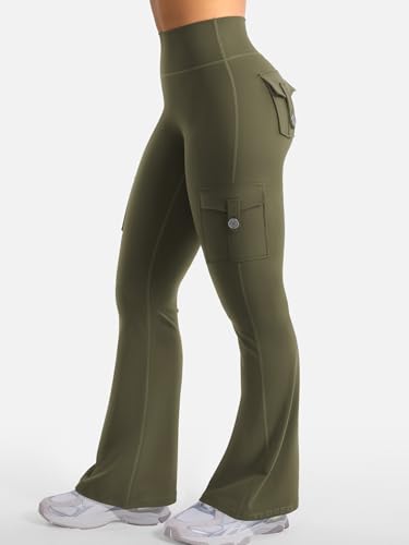 Image of YEOREO CoreFlex Women Workout Flare Leggings