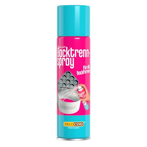 DECOCINO Backtrennspray 200 ml pflanzliches Backspray zum Einfetten von Backformen Silikonformen Waffeleisen und Sandwich-Makern ohne Palmöl und 100 % vegan