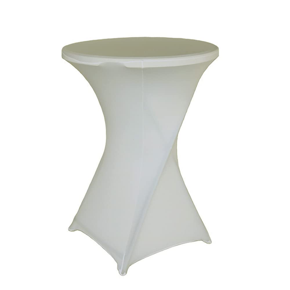 Highdi Housse Extensible Jaune Pour Table Haute Cocktail Ø60cm X H110cm – Élégance Festive Garantie !